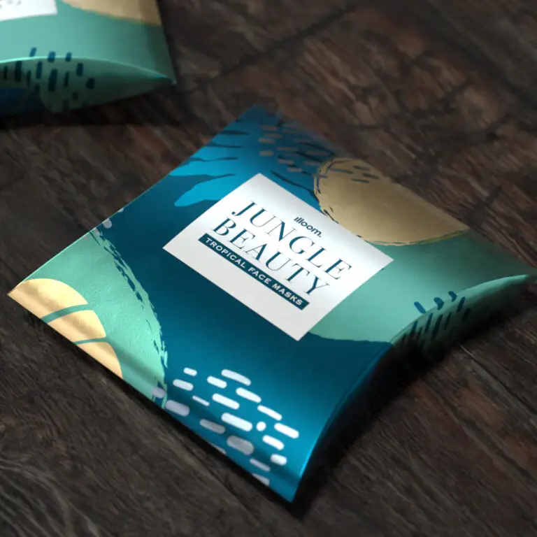 Soap carton that has neem decorated with metallic ink